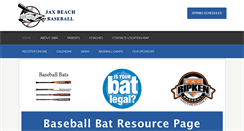 Desktop Screenshot of jaxbeachbaseball.org