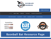Tablet Screenshot of jaxbeachbaseball.org